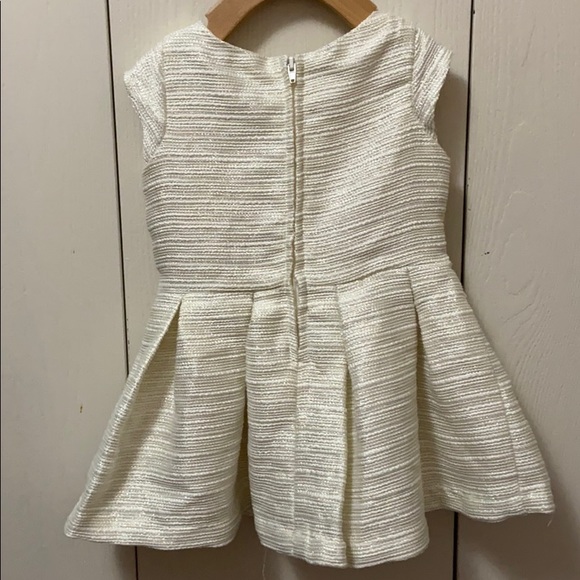 The Children’s Place Cream and Gold Striped Dress - Picture 4 of 5